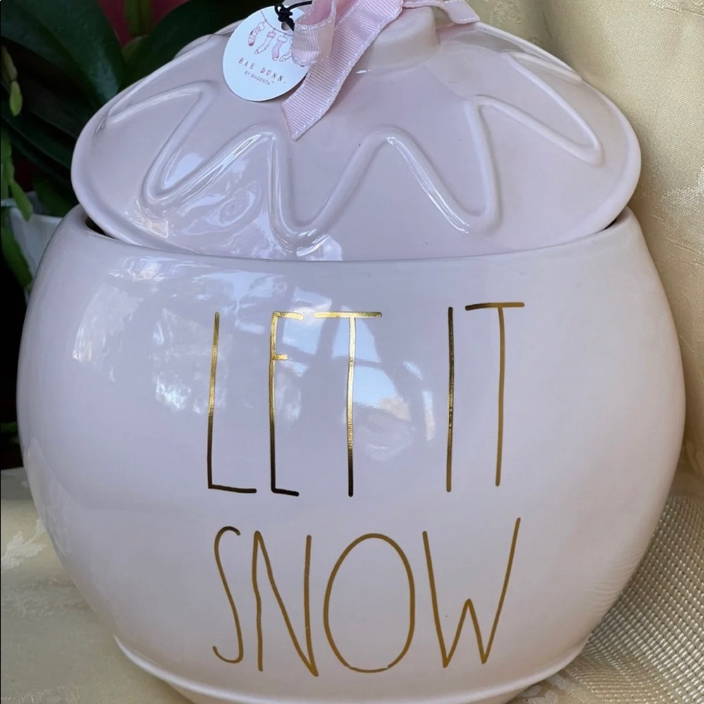 Huge baby pink ornament/canister